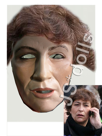 портретная маска на заказ Авторская кукла с портретным сходством Кавказец на заказ ручная работа